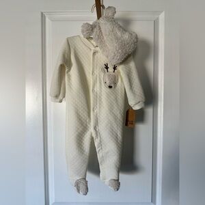 Chick Pea Warm Onesie with Matching Hat